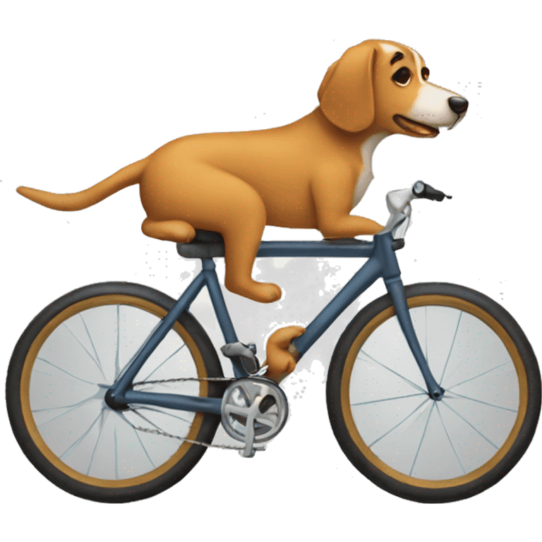 Dog bicycles  emoji