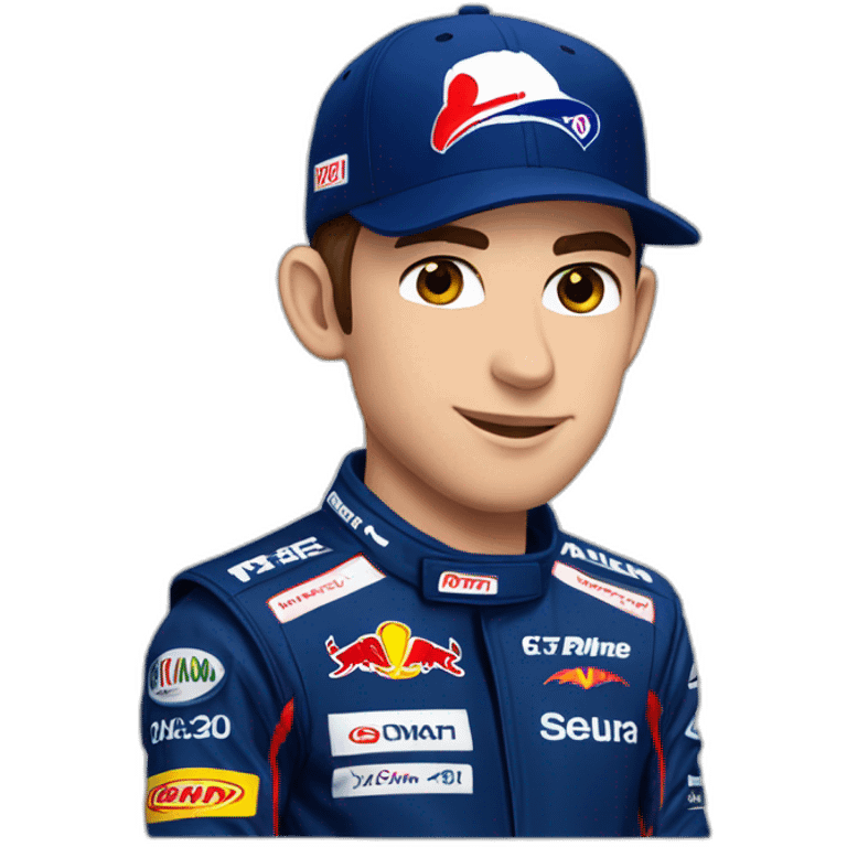 Pierre Gasly with Alpine cap formula 1 emoji