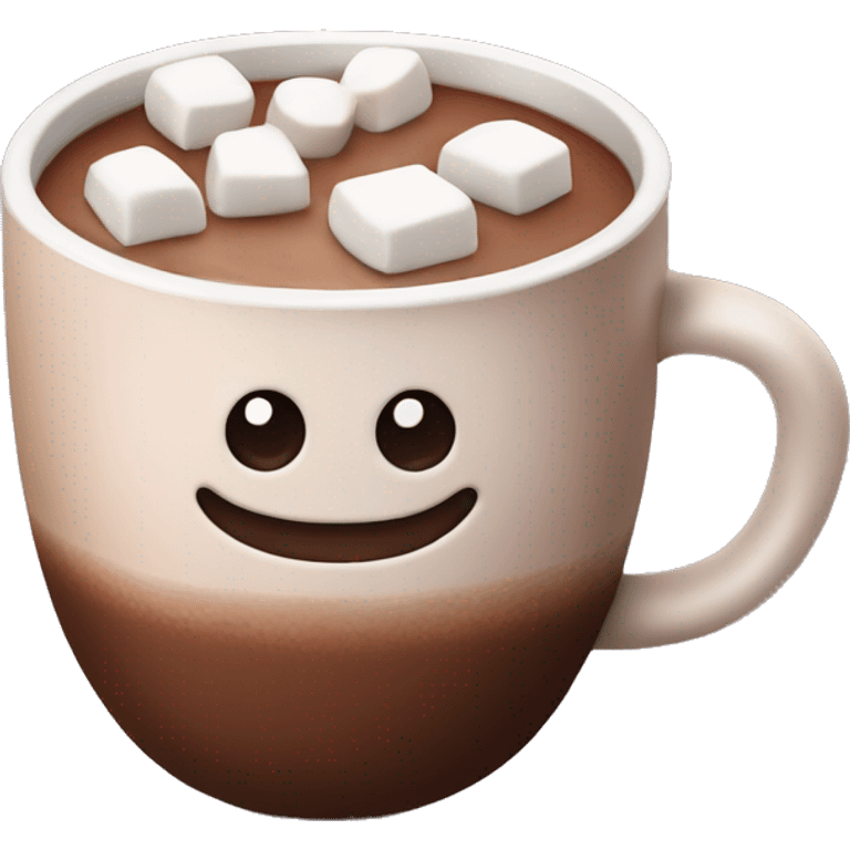 Hot chocolate with marshmallows  emoji