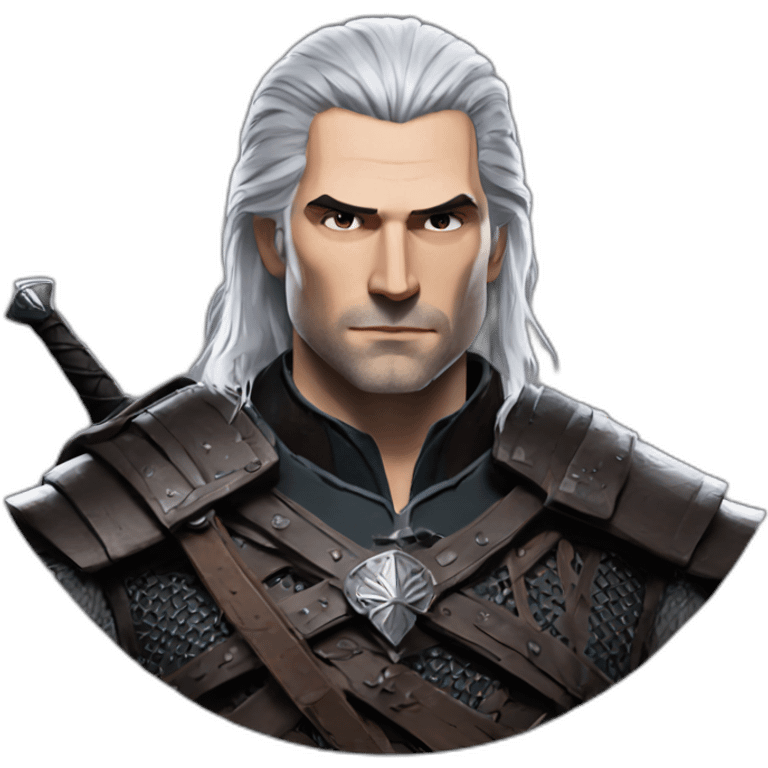 henry cavil as the witcher emoji