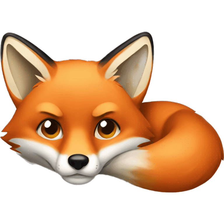 fox hiding emoji