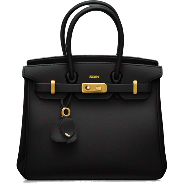 black birkin bag emoji