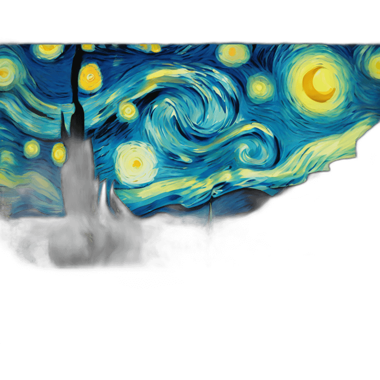 starry night van gogh emoji