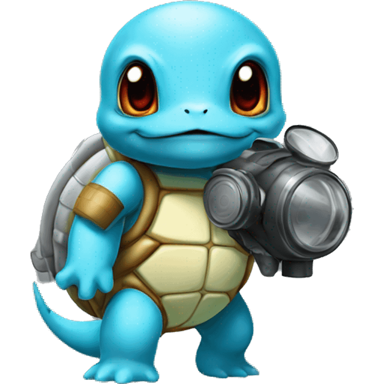 squirtle wearing gas mask emoji