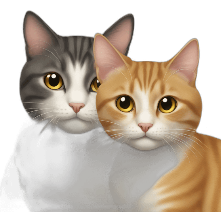 two cats hiowdy neighbor emoji