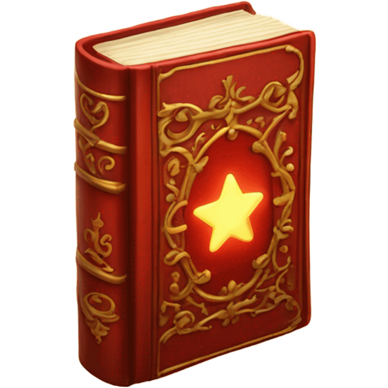 red magical book emoji