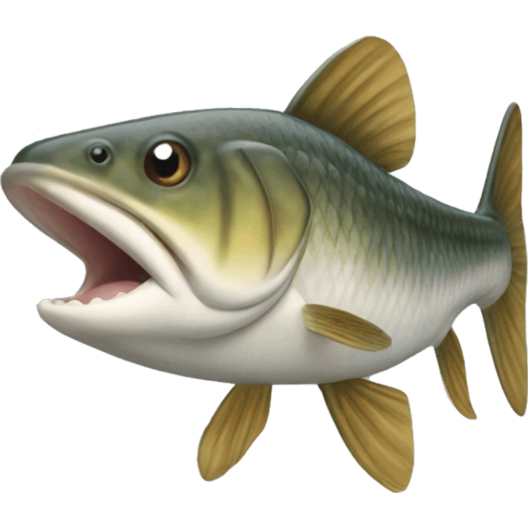 Realistic musky fish emoji