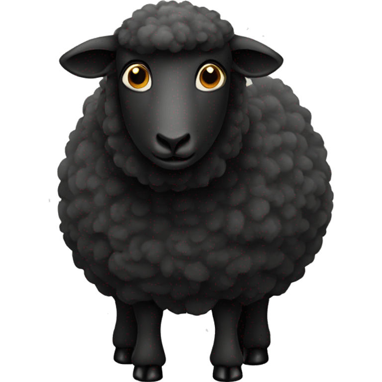 All black sheep emoji