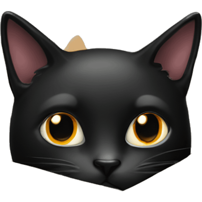 A black cat in a box emoji