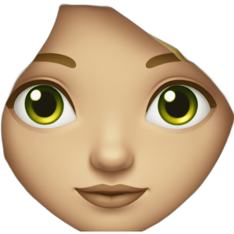 gypsy blond long hair green eyes girl emoji