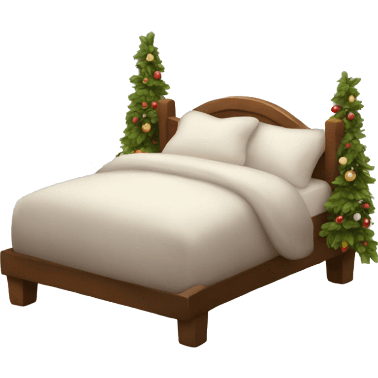 cozy christmas bed  emoji