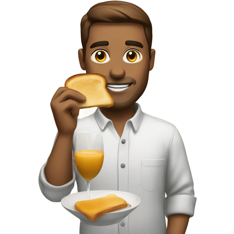 Toasts breakfast emoji