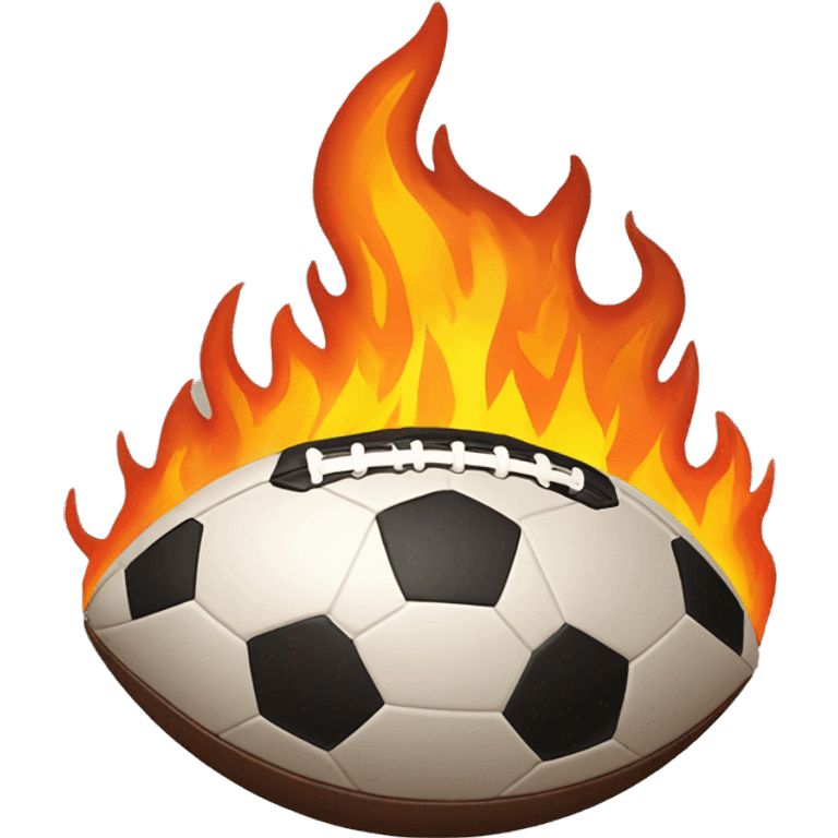 Football on fire  emoji