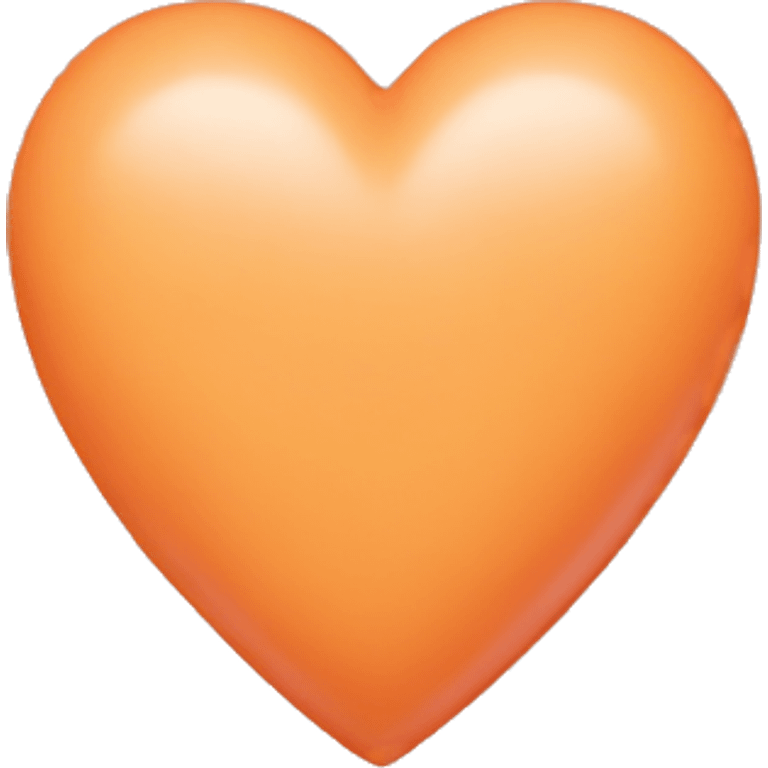 pastel orange heart emoji