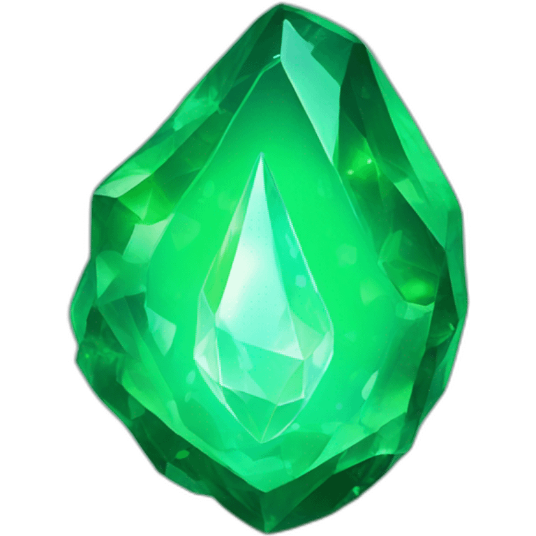 uranium glowing green crystal emoji