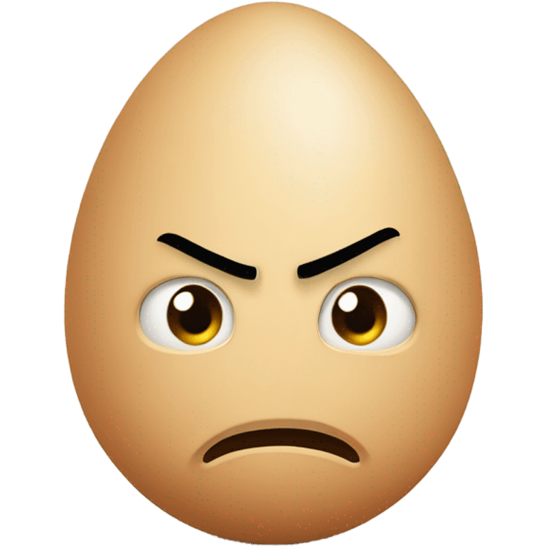 Angry egg emoji