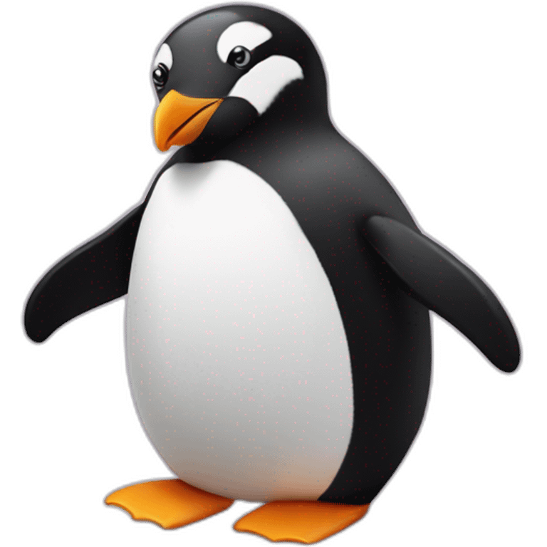 Pinguin in love emoji