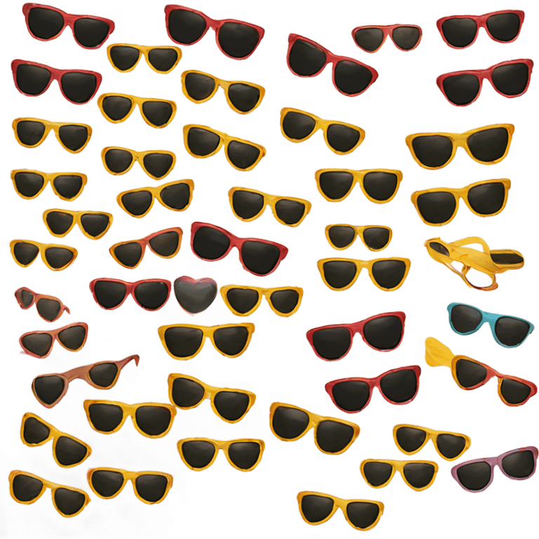 Heart sun glasses emoji  emoji