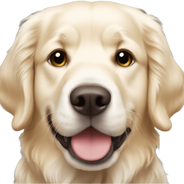 english cream golden retriever male emoji