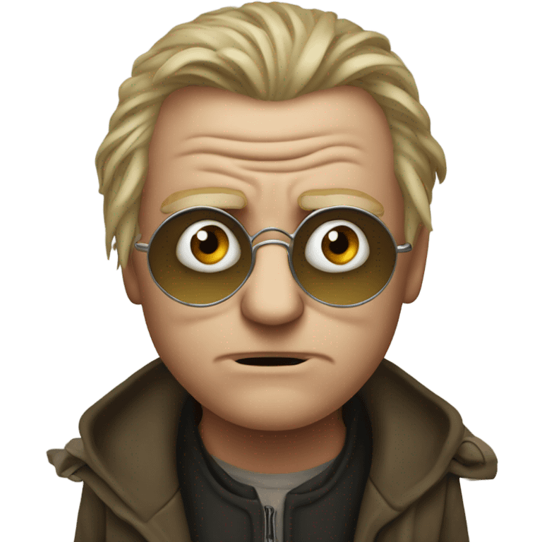 Mad eye moody with one fake eye emoji