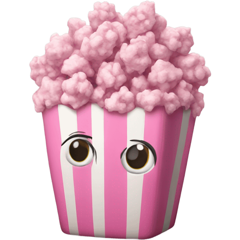 Pink popcorn ios emoji