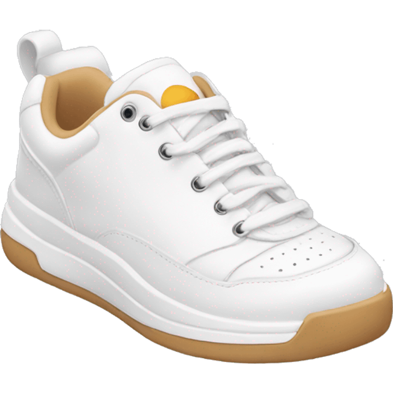 White ked sneakers emoji