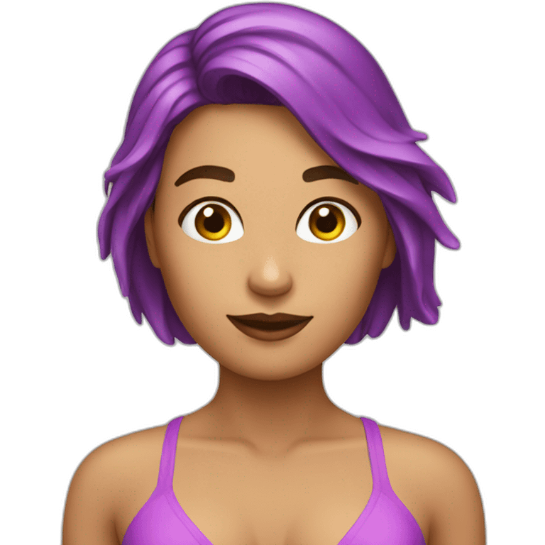 Une  femme en bikini emoji