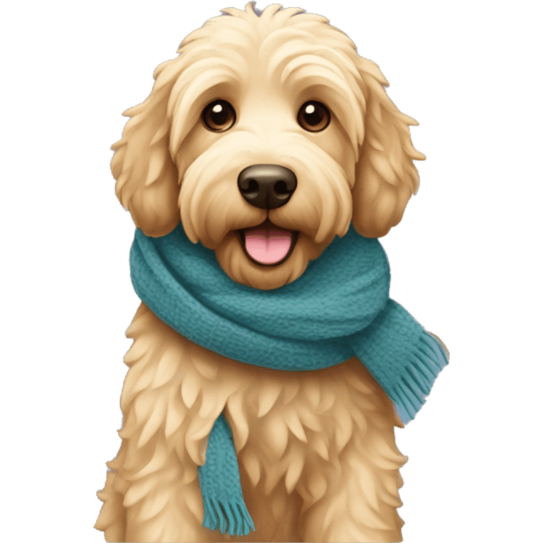 labradoodle-in-the-scarf emoji