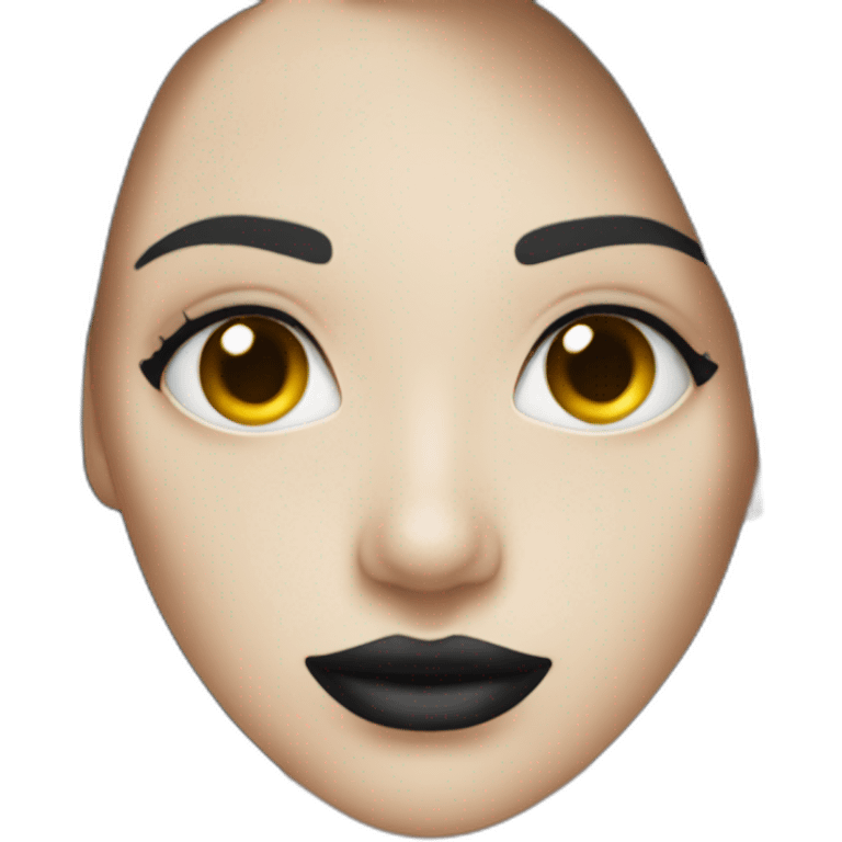 Goth woman wearing a halter top emoji