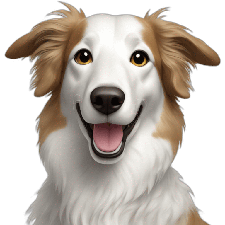 happy borzoi emoji