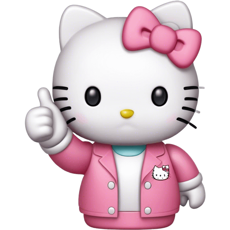 hello kitty thumbs up  emoji