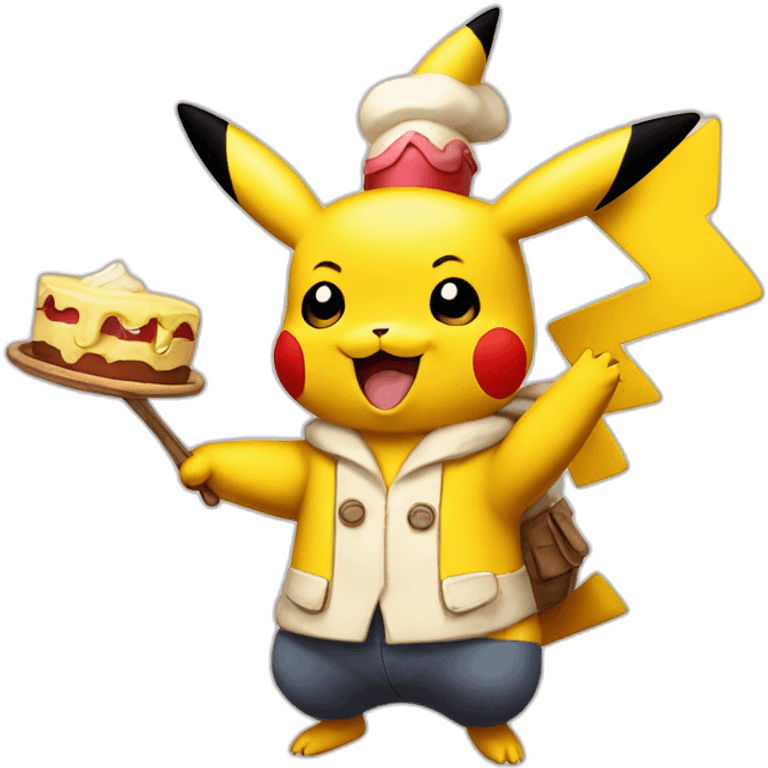 Pikachu pâtissier emoji