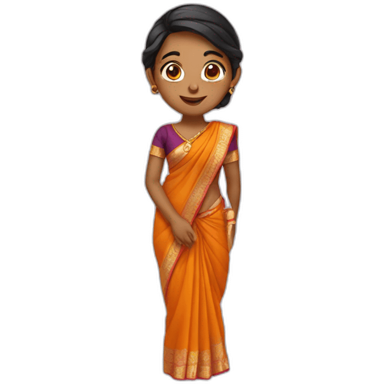 Girl in saree  emoji