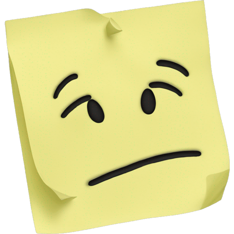 A single Post-it emoji