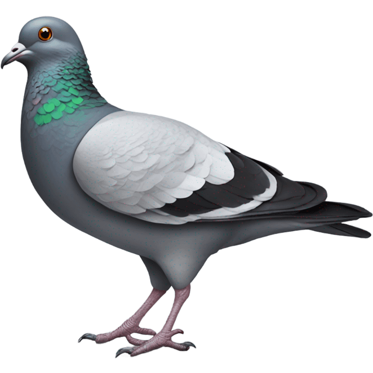 pigeon in high heels emoji