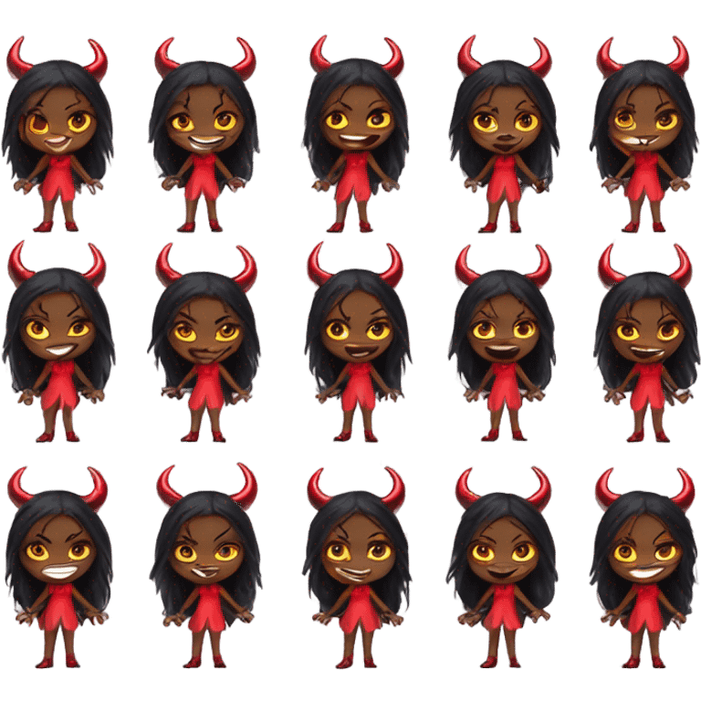 A group of girl devils  emoji