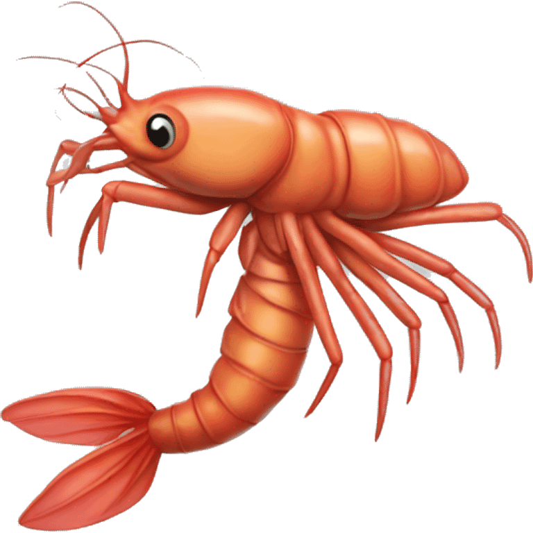 anthropomorphic shrim emoji