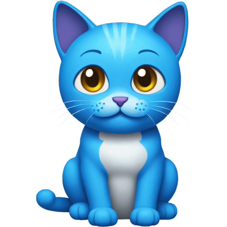 blue cat gumball emoji