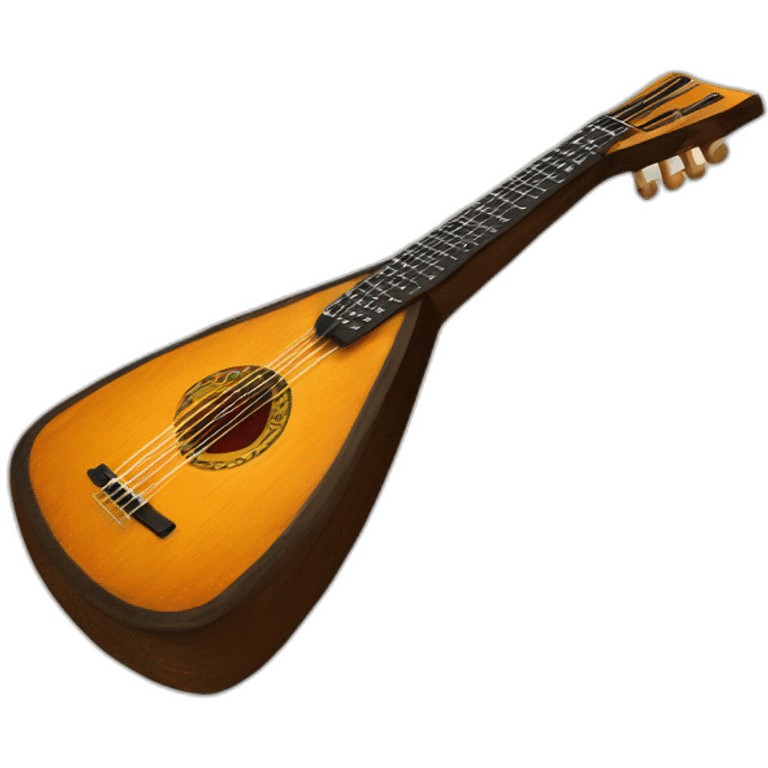 russian Folk Instrument Balalaika 3 string instead emoji