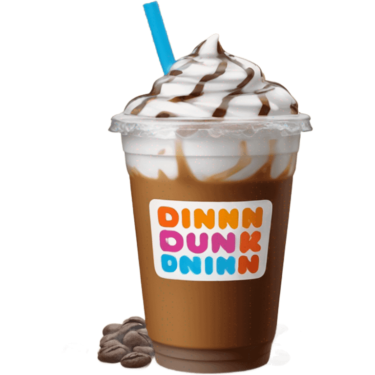 Iced coffee Dunkin emoji