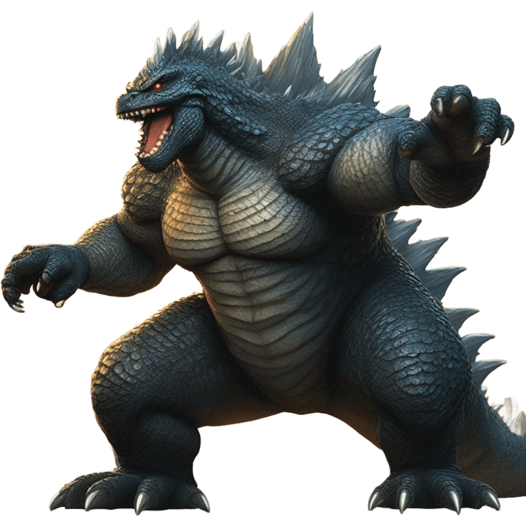 Godzilla fart lazer emoji