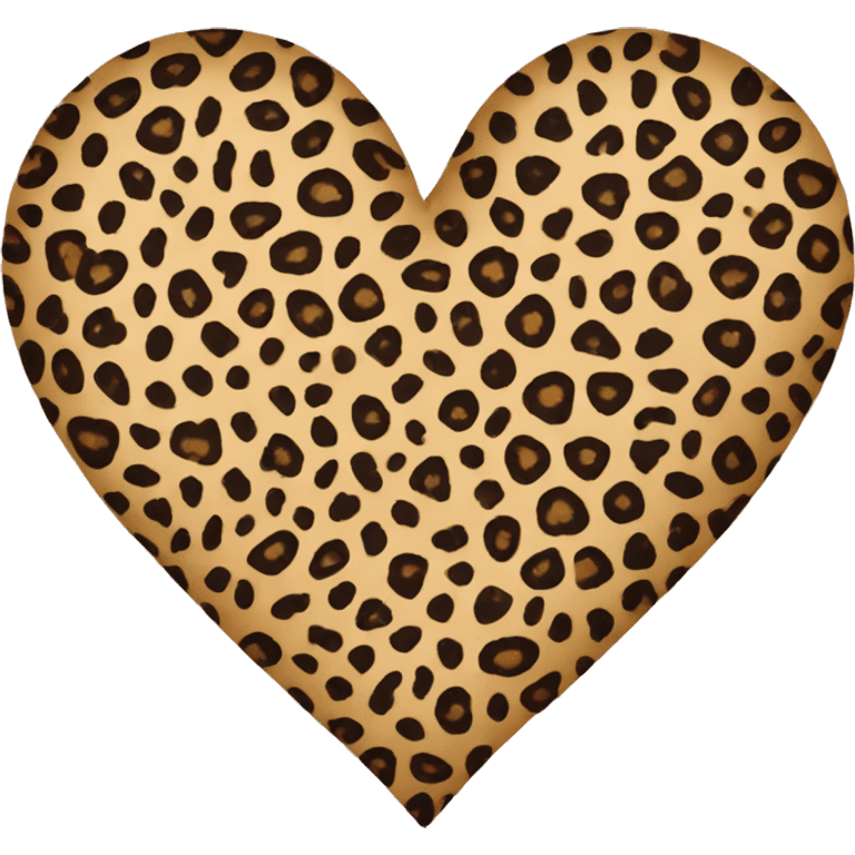 cheeta print heart emoji