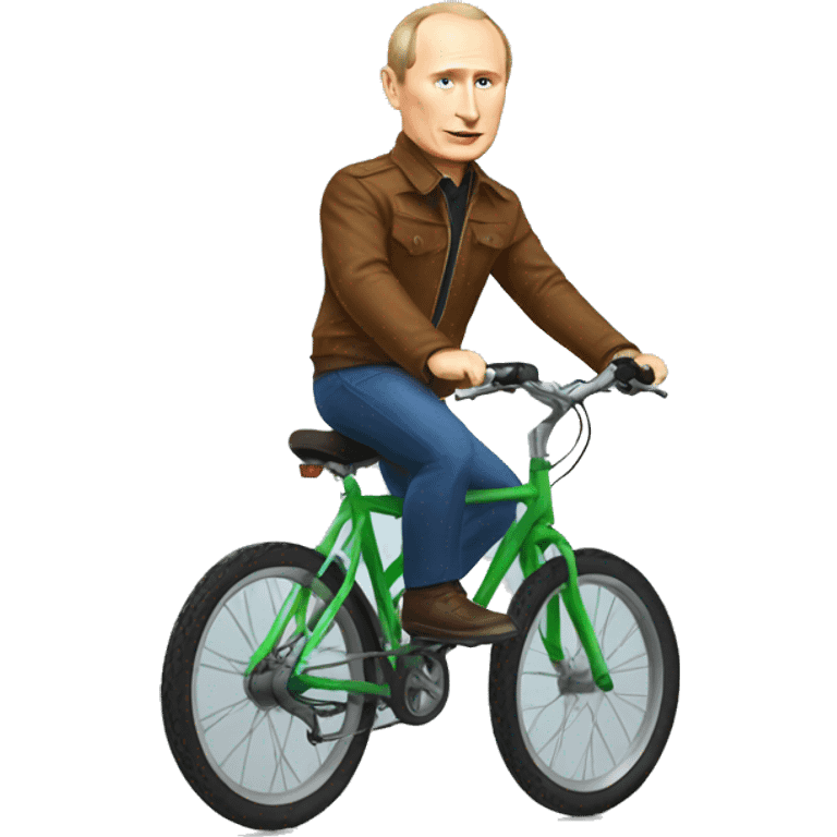 Putin who rides a bike emoji