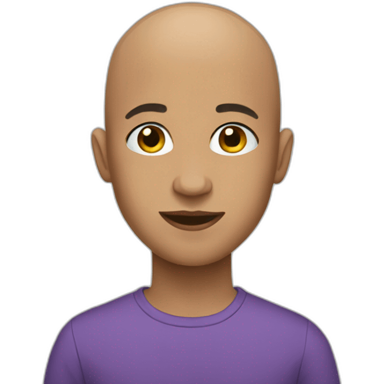 high bald teenager  emoji