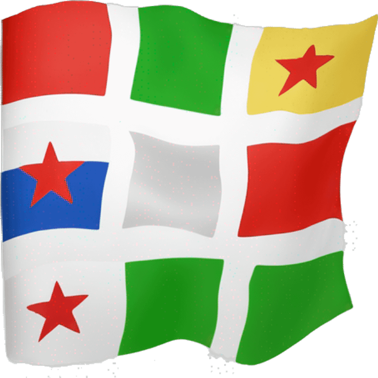 change this flag “🇸🇾” the top green the and three red stars in the middle  emoji