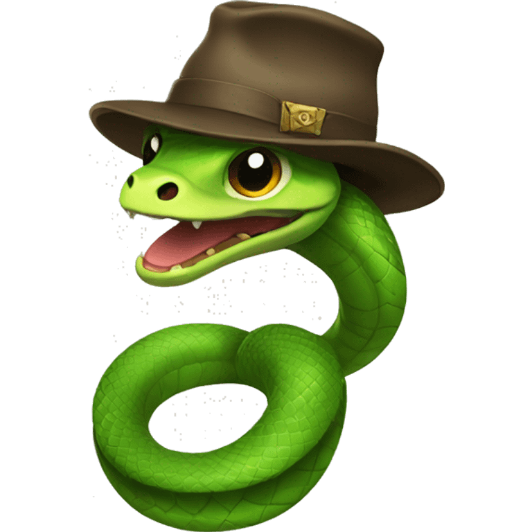 Snake with hat  emoji