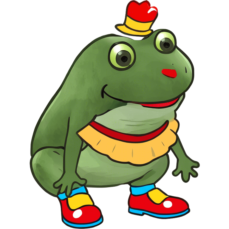 bufo dressed as a clown emoji