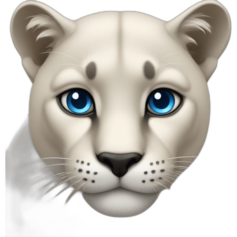 Panther with blue eyes emoji