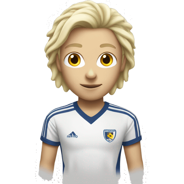 White blond Soccer ultra  emoji