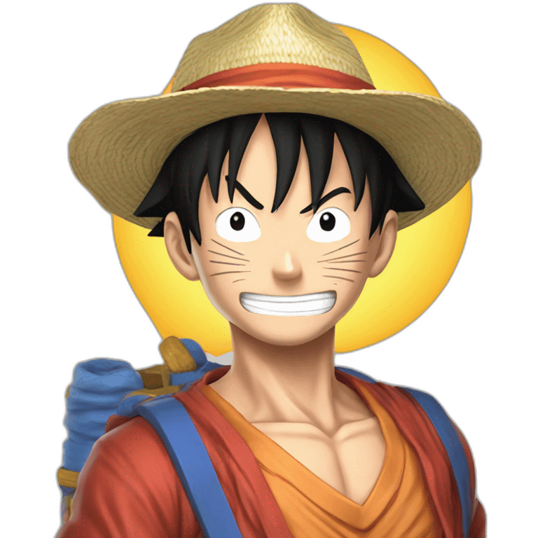 Luffy sur goku emoji